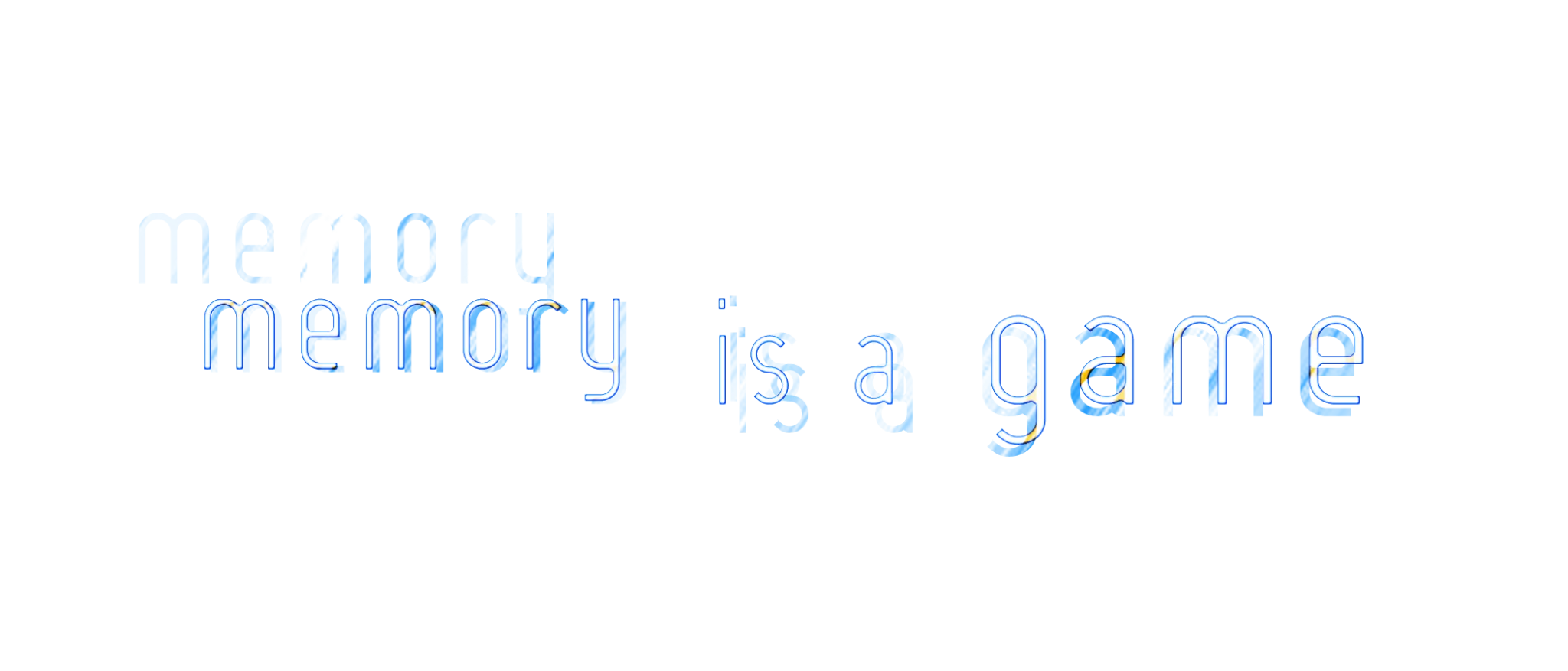 Memory is a Game